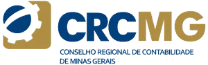 Logotipo oficial do Conselho Regional de Contabilidade de Minas Gerais, o CRCMG, com fundo transparente.