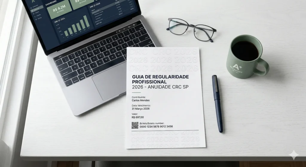 Guia Oficial CRC SP 2026: Valores da Anuidade, Telefone e Emissão de Boletos