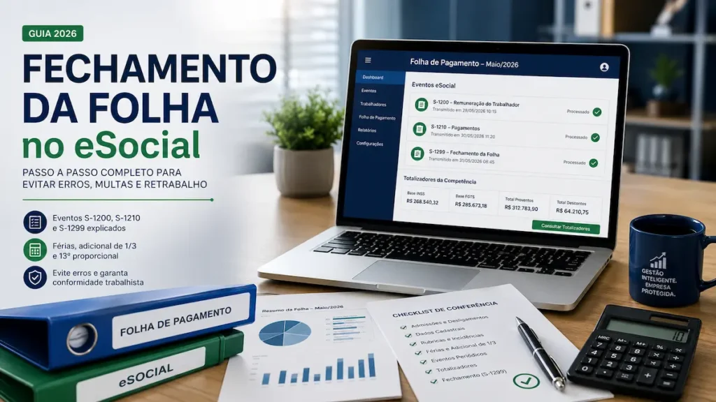 Fechamento da Folha de Pagamento Maio/2026: Como Evitar Erros no eSocial