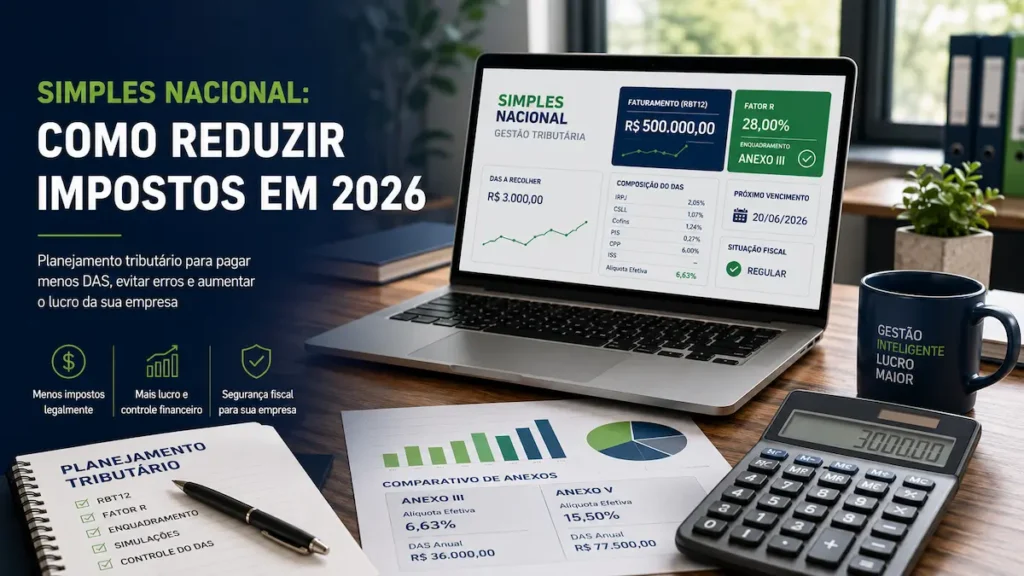 Simples Nacional 2026: Estratégias Legais para Reduzir o DAS