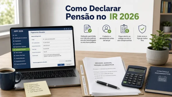 Como Declarar Pensão Alimentícia no Imposto de Renda 2026